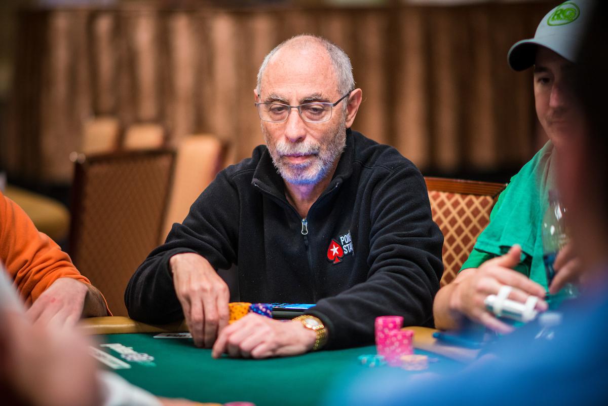 Barry Greenstein playing poker during a World Series of Poker event